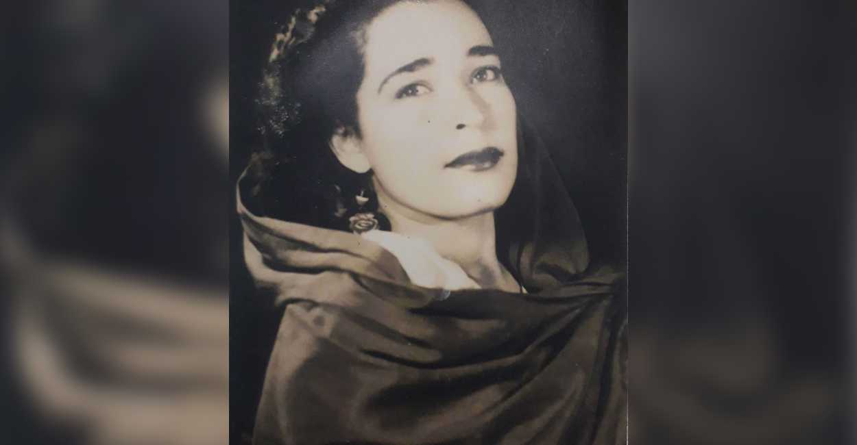 La maestra María del Carmen Sifuentes Saucedo, durante su juventud.