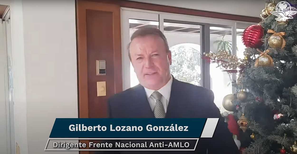 Gilberto Lozano González, líder de Frenaaa. | Foto: Caprtura de pantalla de El Universal.