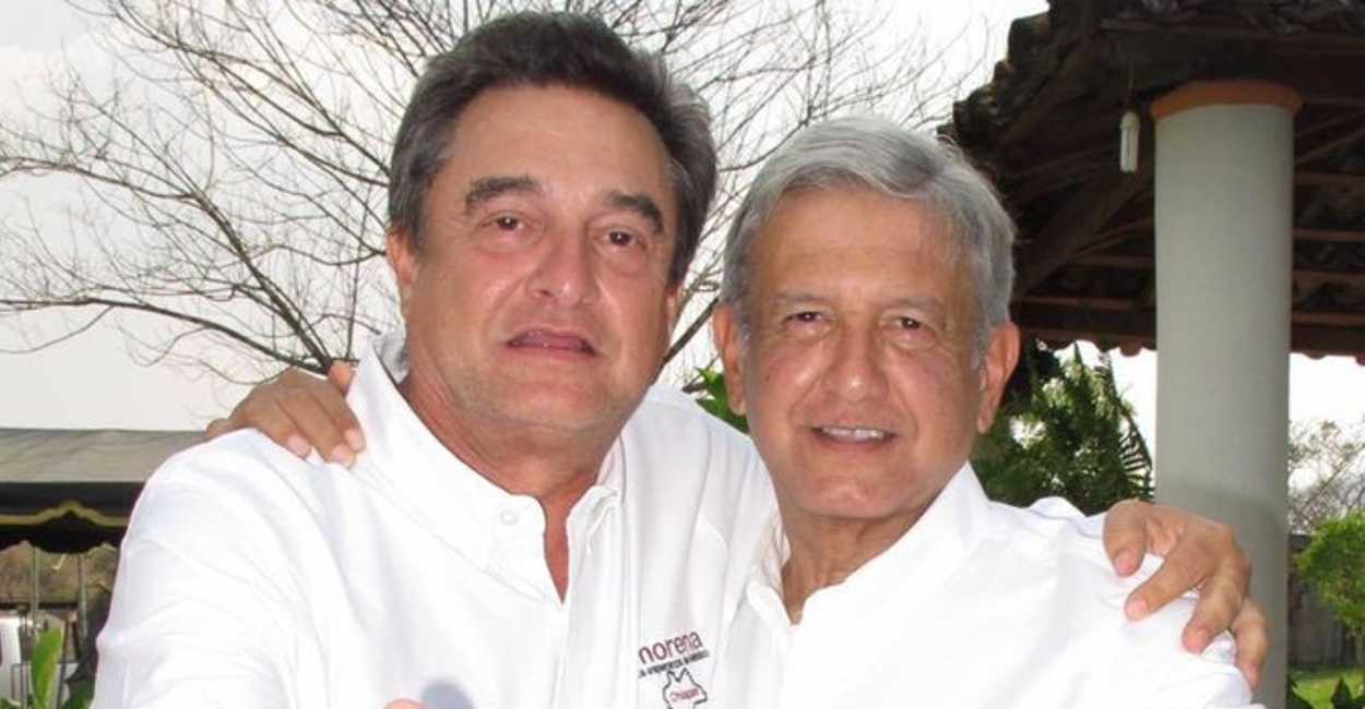 Pio López Obrador junto con su hermano el actual presidente de México, Andrés Manuel López Obrador.