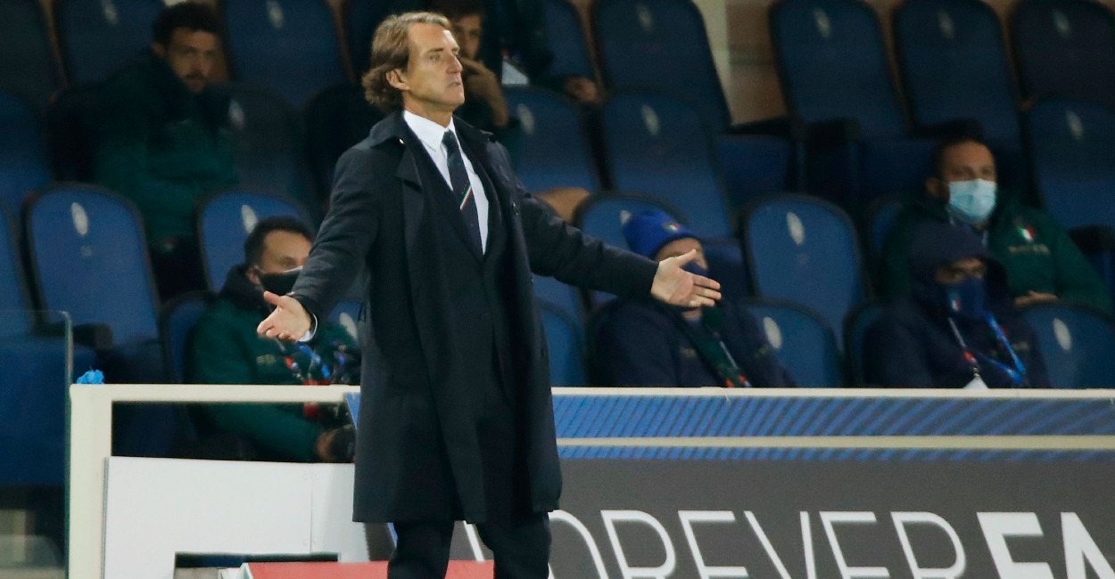 Roberto Mancini, técnico de Italia. | Foto: REUTERS.