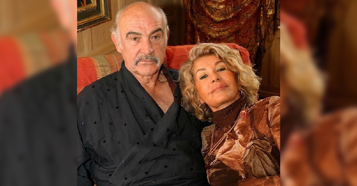 Sean Connery y su esposa Michaeline Roquebrune. Foto: Instagram.