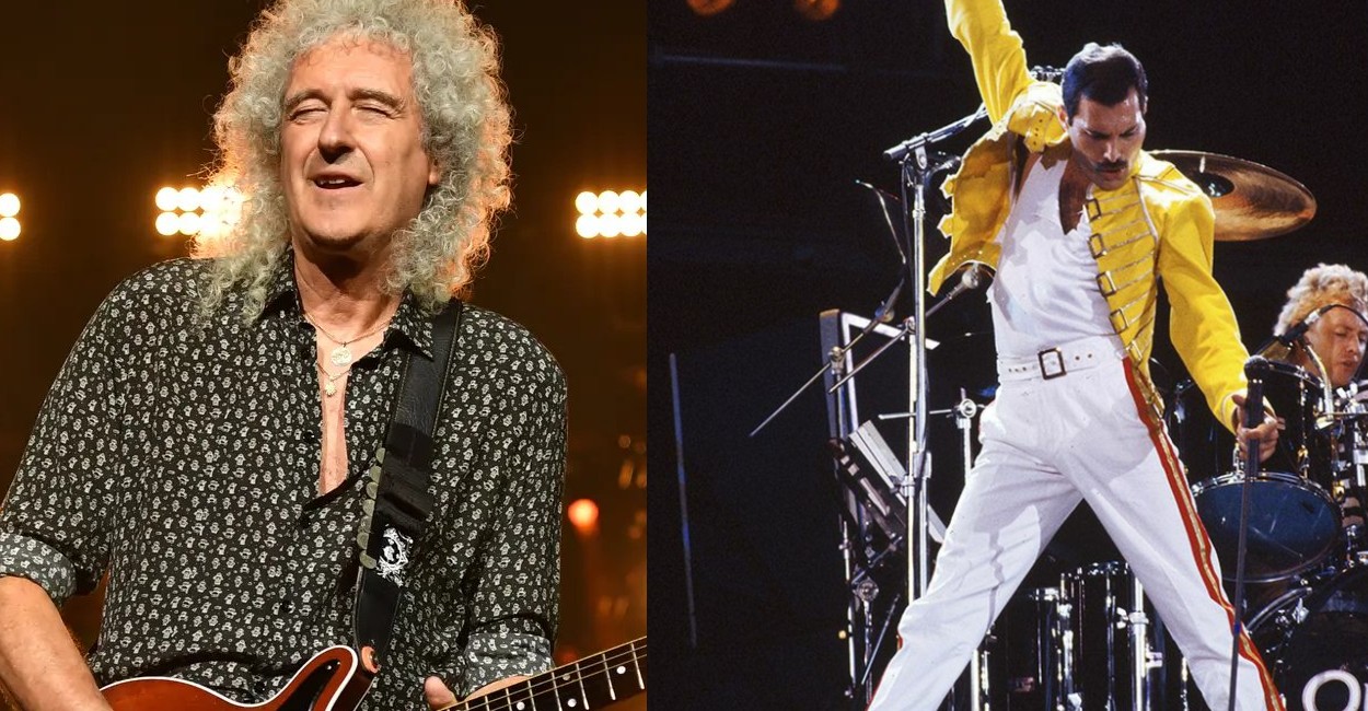 Brian May y Freddie Mercury. | Foto: Twitter.