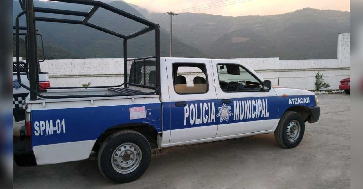 La camioneta era usada por policías municipales como vehículo oficial. | Foto: El Universal.