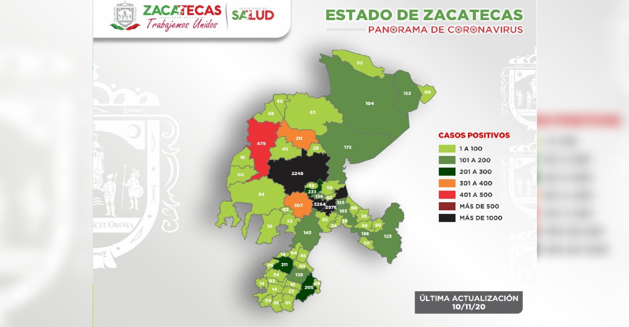 Hay tres mil 969 casos activos de Covid-19 en Zacatecas. | Fotos: Cortesía.