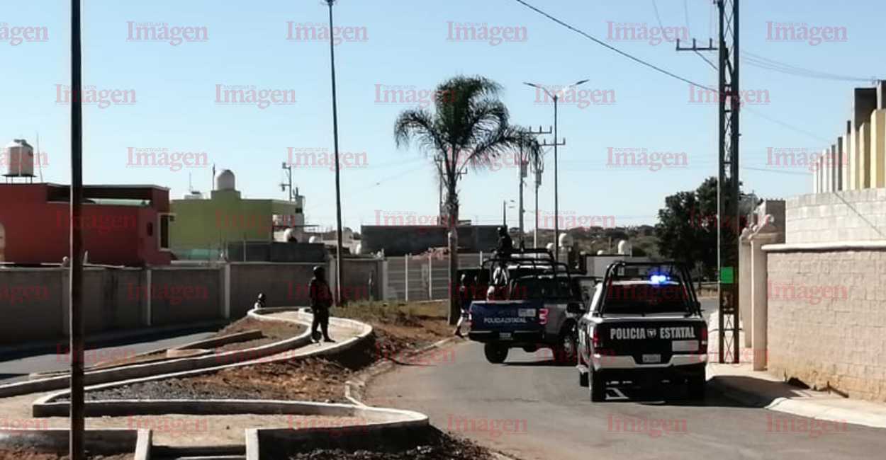 La Policía Estatal se encuentra en el lugar. | Foto: Imagen Zacatecas.