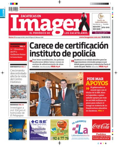 Imagen Zacatecas edición del 17 de Mayo 2011