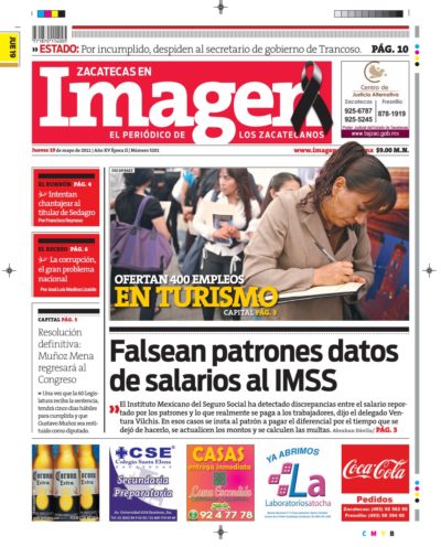 Imagen Zacatecas edición del 19 de Mayo 2011