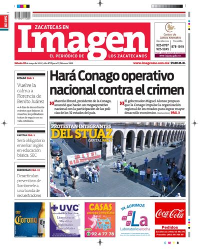 Imagen Zacatecas edición del 28 de Mayo 2011