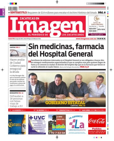 Imagen Zacatecas edición del 30 de Mayo 2011