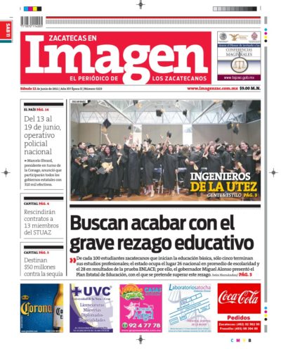 Imagen Zacatecas edición del 11 de Junio 2011