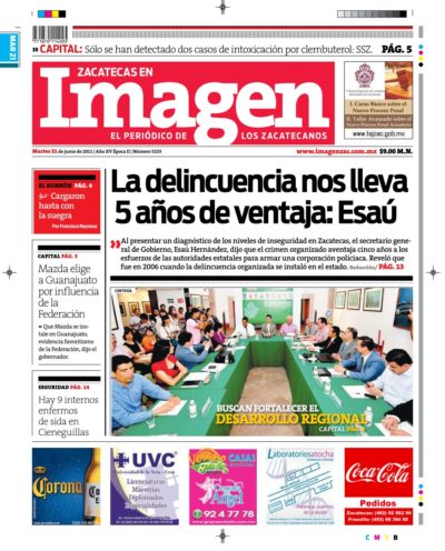 Imagen Zacatecas edición del 21 de Junio 2011