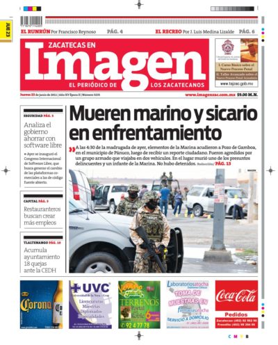 Imagen Zacatecas edición del 23 de Junio 2011