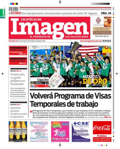 Imagen Zacatecas edición del 26 de Junio 2011