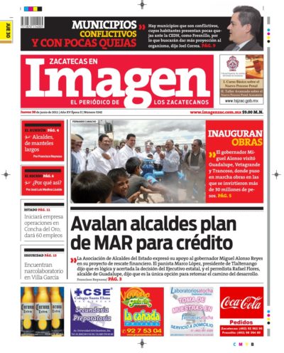 Imagen Zacatecas edición del 30 de Junio 2011