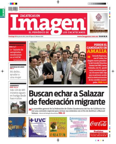 Imagen Zacatecas edición del 10 de Julio 2011