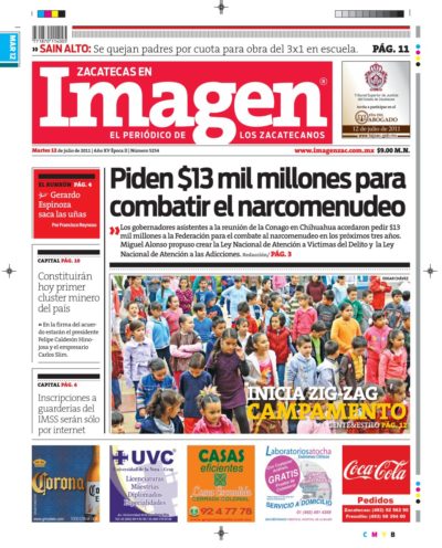 Imagen Zacatecas edición del 12 de Julio 2011