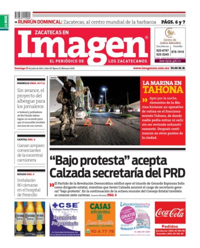 Imagen Zacatecas edición del 17 de Julio 2011