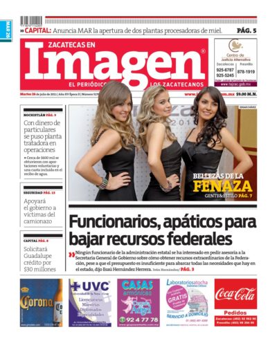 Imagen Zacatecas edición del 26 de Julio 2011