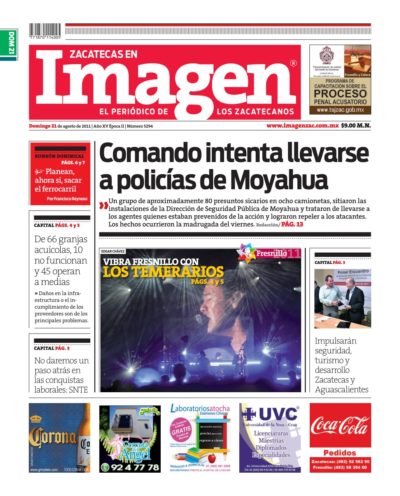 Imagen Zacatecas edición del 21 de Agosto 2011