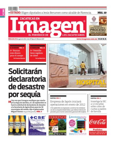 Imagen Zacatecas edición del 24 de Agosto 2011