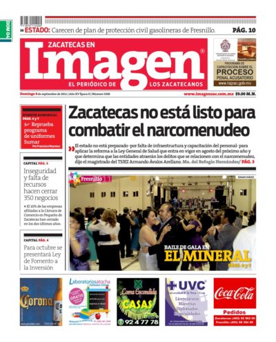 Imagen Zacatecas edición del 04 de Septiembre 2011