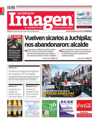 Imagen Zacatecas edición del 17 de Septiembre 2011