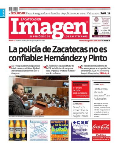 Imagen Zacatecas edición del 11 de Octubre 2011