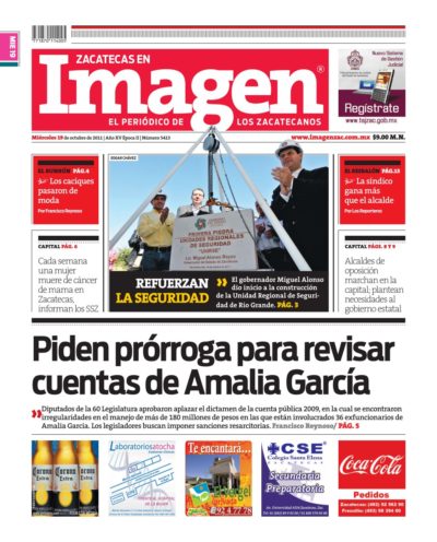 Imagen Zacatecas edición del 19 de Octubre 2011