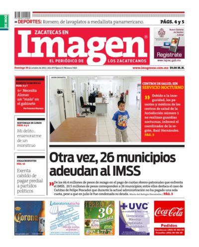 Imagen Zacatecas edición del 30 de Octubre 2011