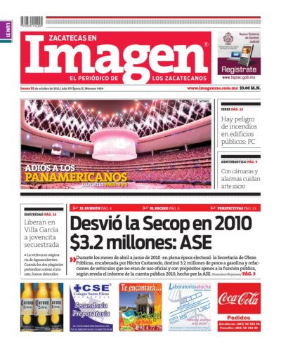Imagen Zacatecas edición del 31 de Octubre 2011