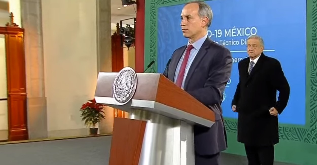 Hugo López-Gatell y Andrés Manuel López Obrador. | Foto: Captura de pantalla.