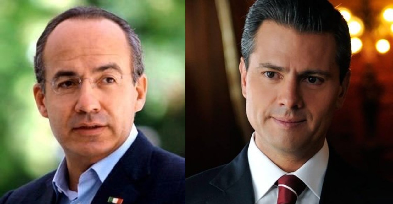 Ex presidentes de México, Felipe Calderón y Enrique Peña Nieto.