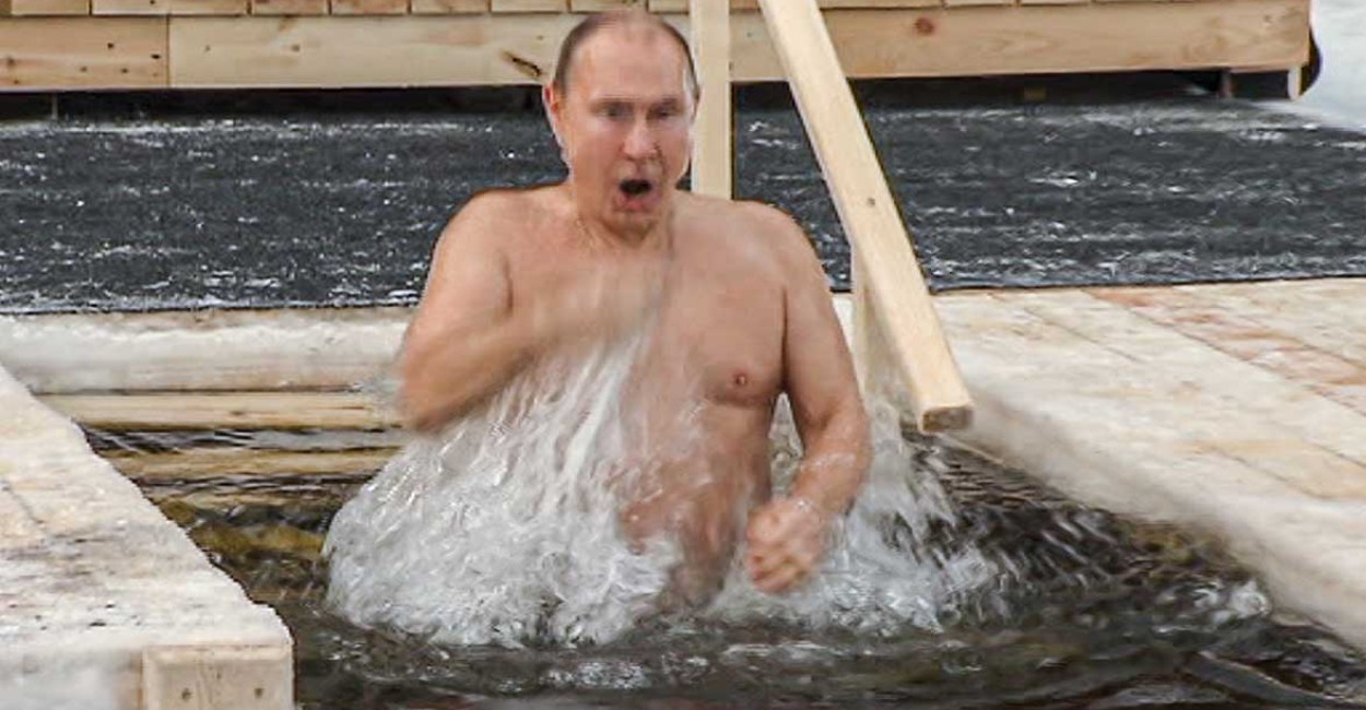 Vladimir Putin durante el ritual.