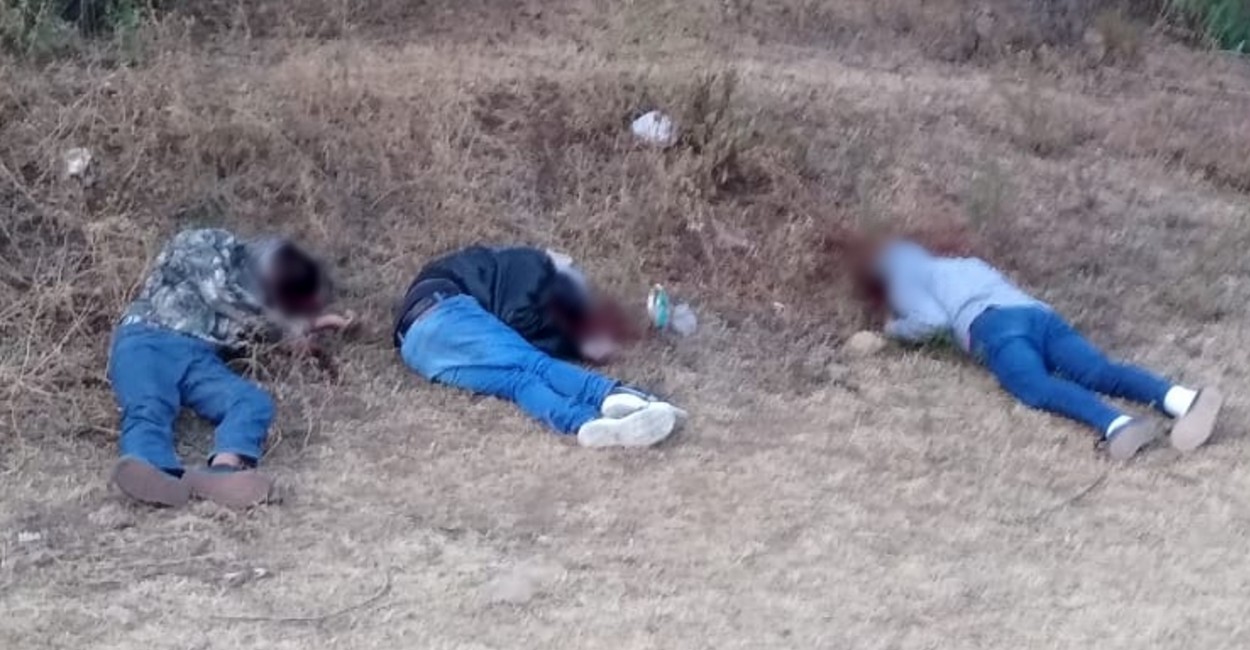 Se trató de tres jóvenes; los cadáveres yacían uno a lado del otro. | Foto: cortesía.