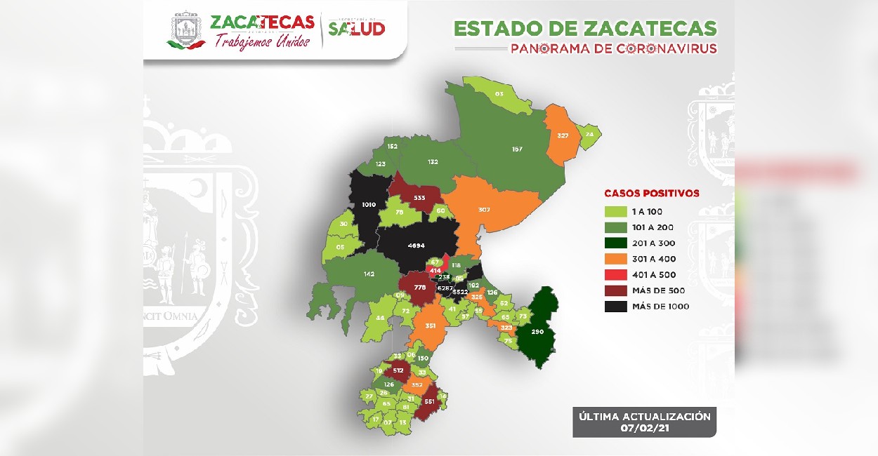 Zacatecas rebasa los 25 mil 500 casos positivos. | Fotos: Cortesía.
