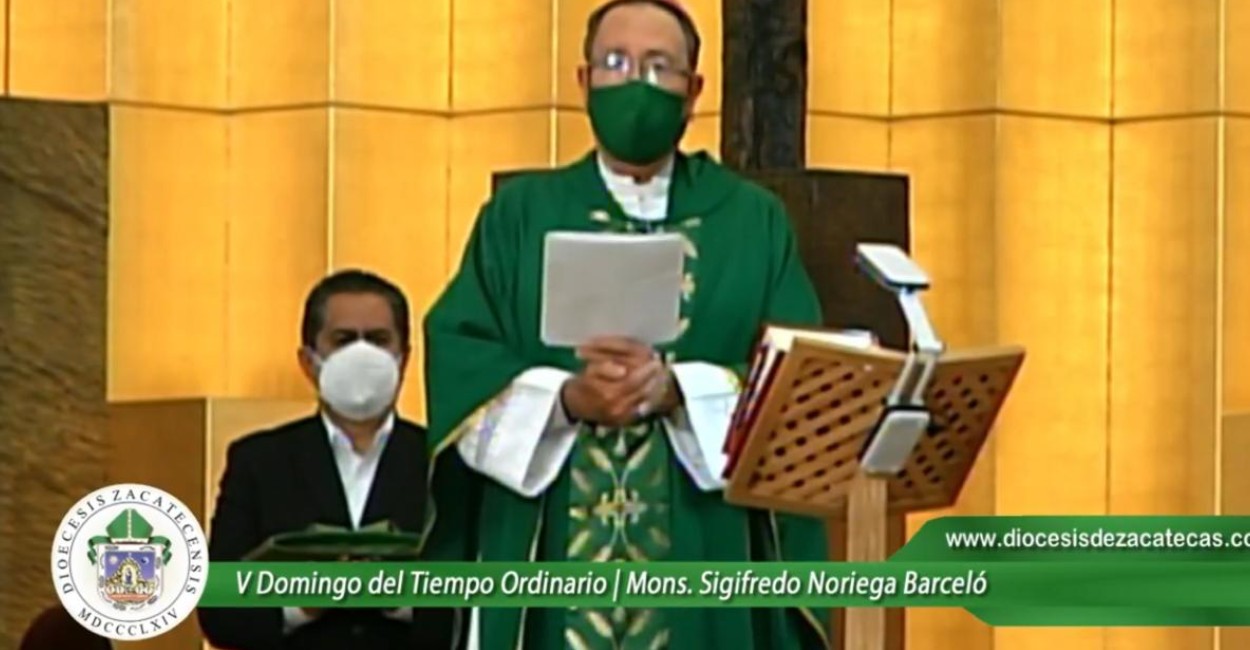 Sigifredo Noriega Barceló, obispo de la diócesis de Zacatecas.