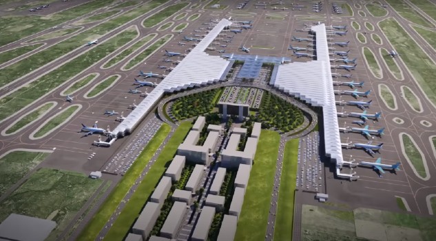 El nuevo Aeropuerto Internacional Felipe Ángeles. | Foto: Captura de pantalla.
