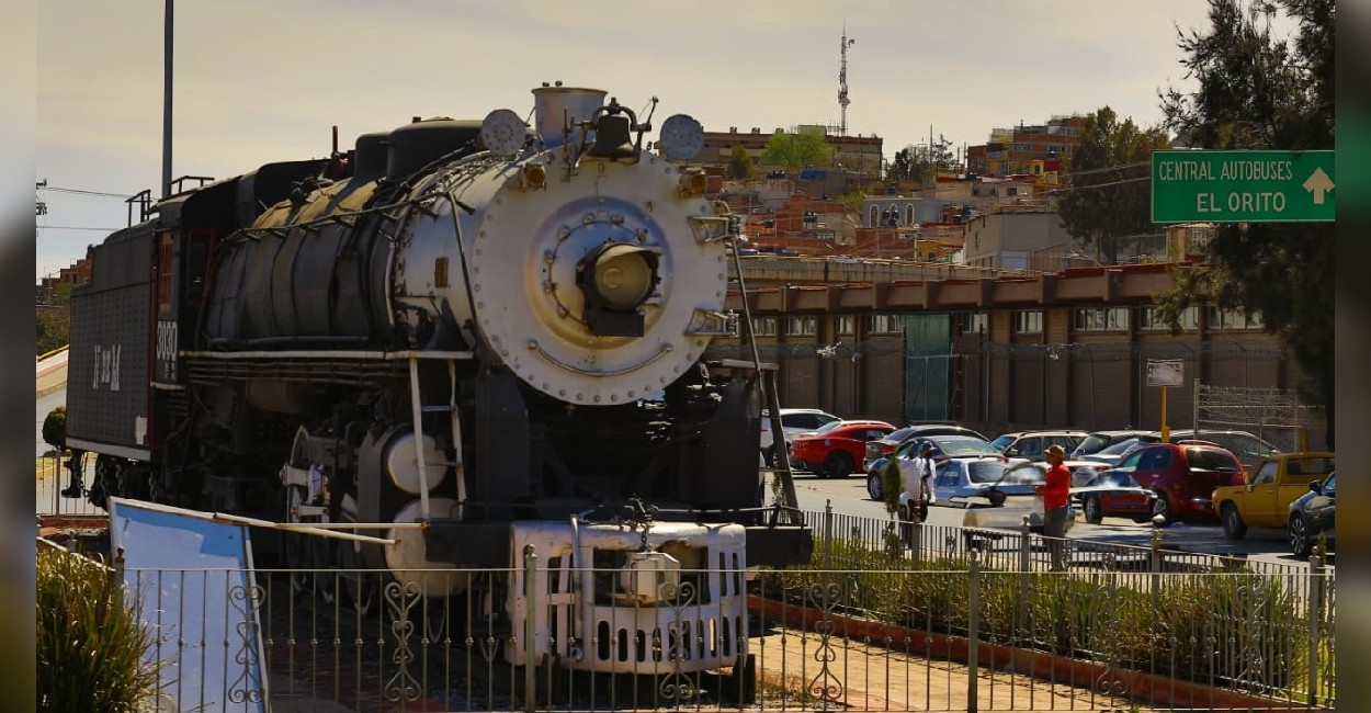 La locomotora solo es un símbolo de progreso, pues era la pura tecnología en su época. Fotos: David Castañeda.