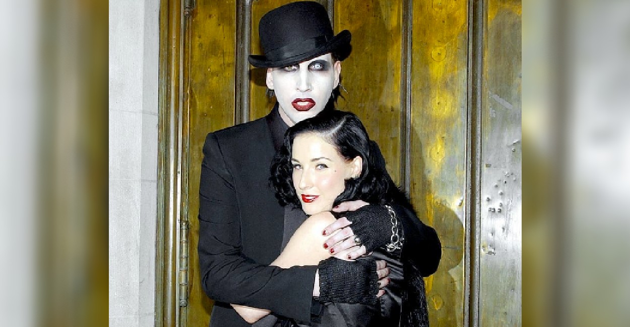 Dita Von Teese y Marilyn Manson estuvieron casados. | Foto: Instagram.