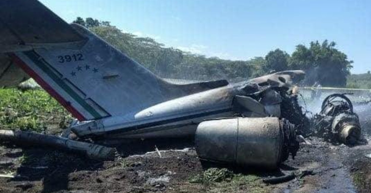 La aeronave se desplomó la mañana de este domingo. | Foto: cortesía.