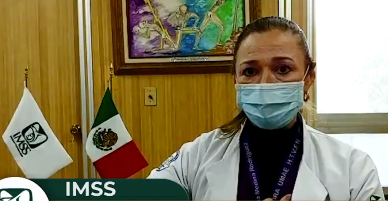 Fryda Medina, directora de la Unidad Médica de Alta Especialidad “Magdalena de las Salinas”. | Foto: Captura de pantalla.