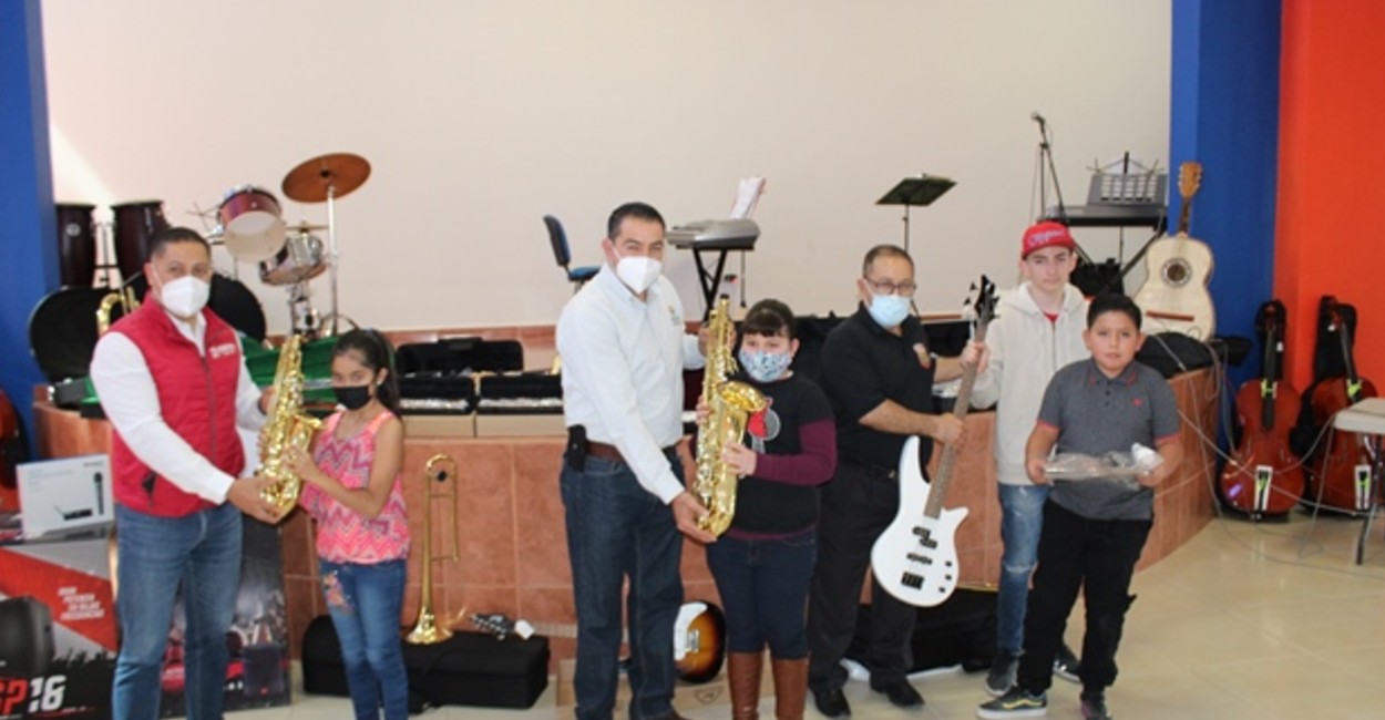 Niños y jóvenes conforman la Banda Sinfónica Municipal. | Foto: Rocío Ramírez.
