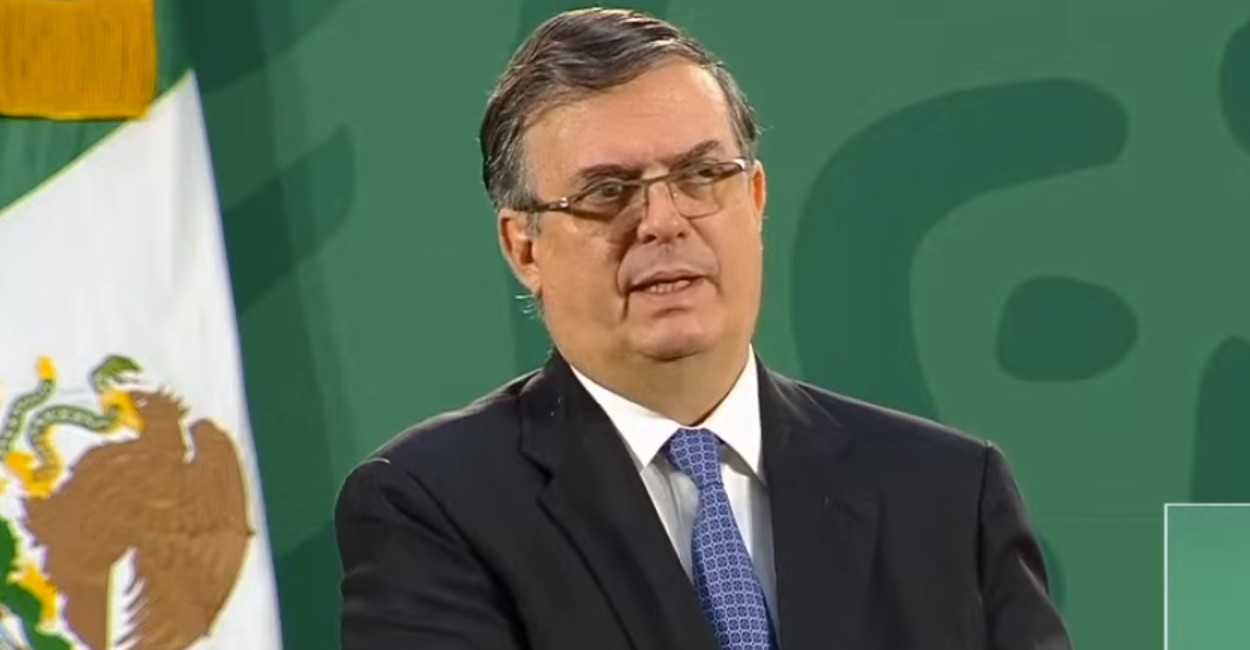 Marcelo Ebrard, secretario de Relaciones Exteriores. | Foto: Captura de pantalla.