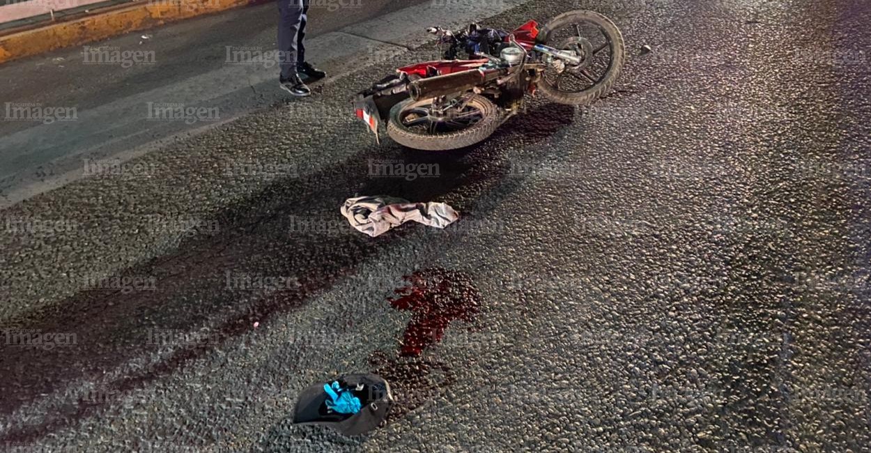 El asfalto quedó manchado de sangre. / Foto: Imagen.