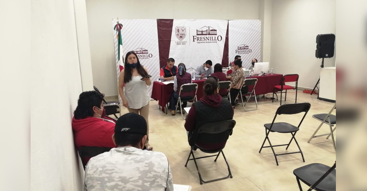 Personal de la Secretaría del Zacatecano Migrante (Sezami). /Foto: Marcela Espino.