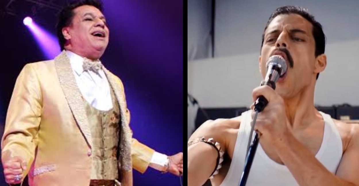 Juan Gabriel; Rami Malek como Freddie Mercury. | Foto: Cortesía.