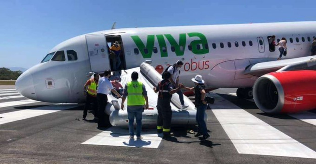 Los pasajeros no presentaron lesiones. | foto: Twitter.