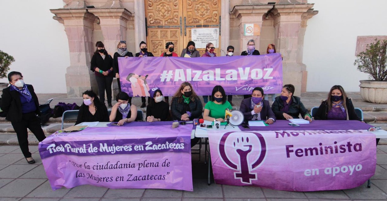 Se presentaron en el Congreso del Estado, encabezadas por la Red Plural de Mujeres en Zacatecas. | Fotos: Miguel Alvarado.