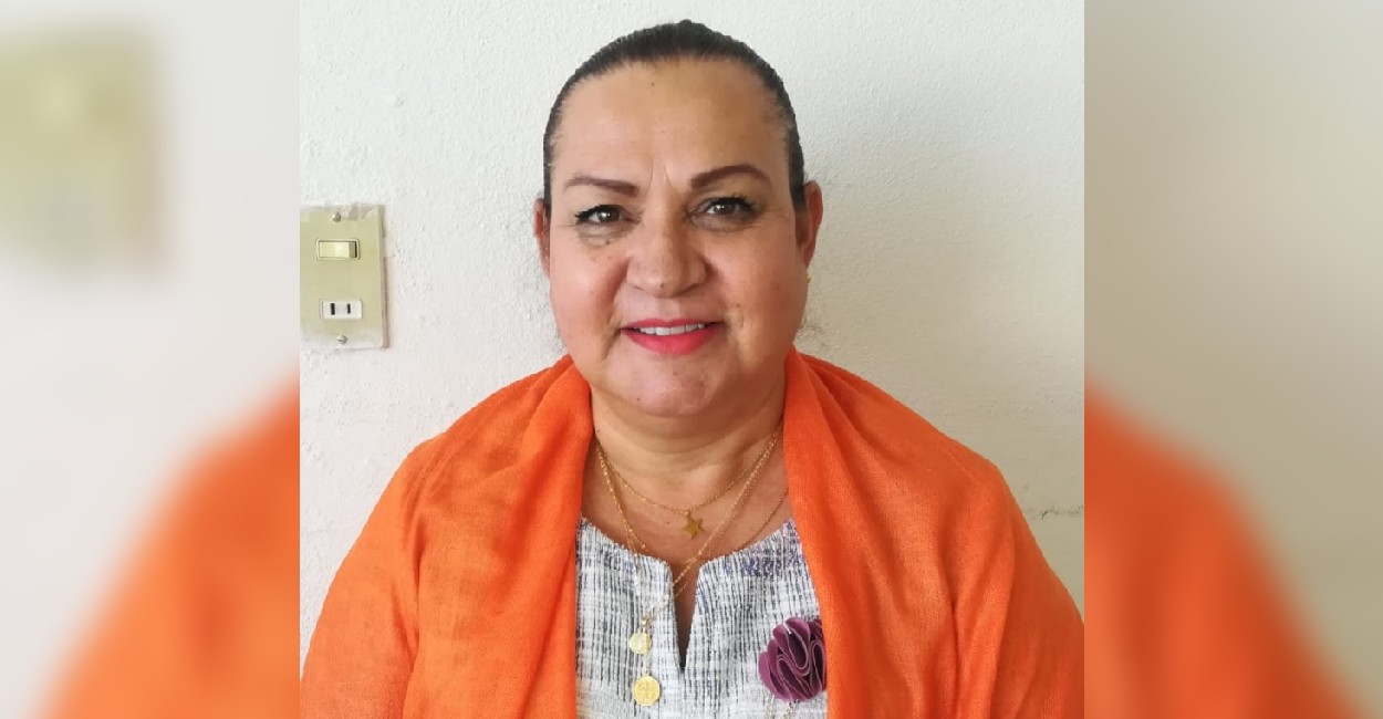 Margarita del Refugio Sánchez, presidenta del Comité Municipal del PAN. | Foto: Silvia Vanegas.