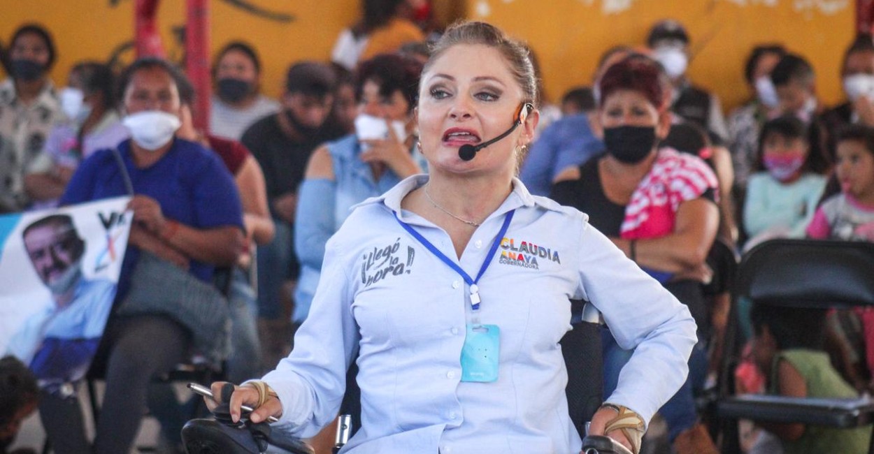 Claudia Anaya, candidata a la gubernatura de Zacatecas. | Fotos: Miguel Alvarado.